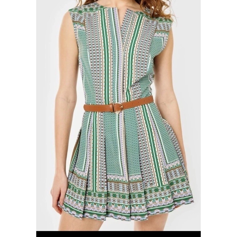 Cartolina Women's Green & Purple Hadley Romper Large EUC *Read Description
